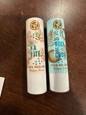 Lip Balm Yves Rocher naturally sublimated nourished lips, 2 Pk, Shea Butter Coco